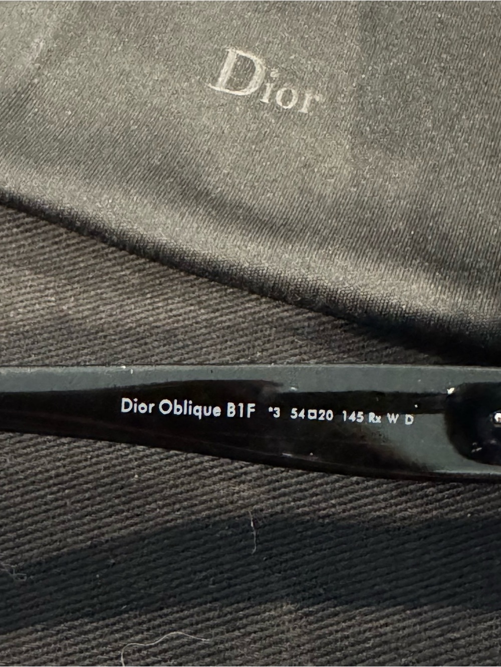 Dior Black Oblique Oval Sunglasses - Picture 6 of 7